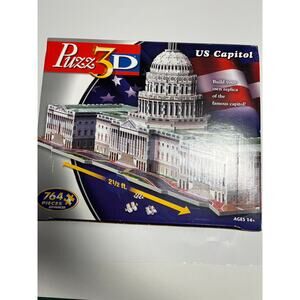 The United States Capitol 3D Puzzle Hasbro 764 Piece‎ 3D Puzzle